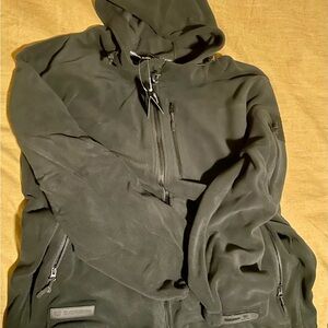 Black Fleece Jacket for Men